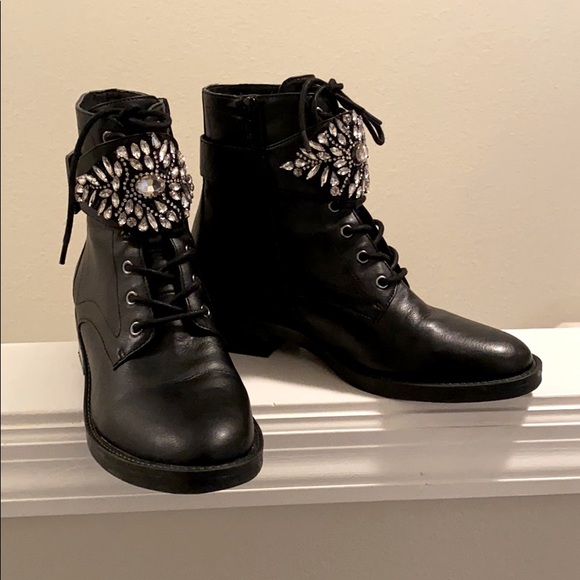 Nine West Shoes - Nine West Tajell embellished combat boots